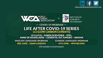 WCA Webinar: LC3 & Low Carbon Cements (Highlights)