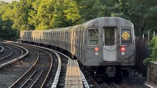 NYC Subway Concourse Yard R68 Transfers Running in Q Line Service