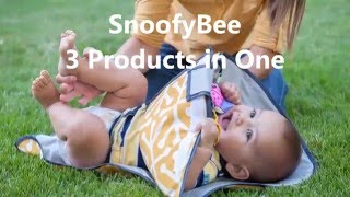 Snoofybee Changing Pad, Playmat, And Diaper Clutch All In One