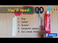 How to make icecream stick puzzle  diy