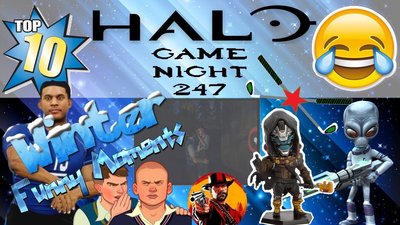 Halo Game Night 247 | Top 10 Funniest Moments WINTER 2018 (HD)