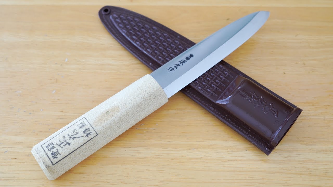 Traditional Japanese Fisherman's Knife - Makiri by Masahiro, Single-Bevel,  Outdoors, Camping, BBQs 