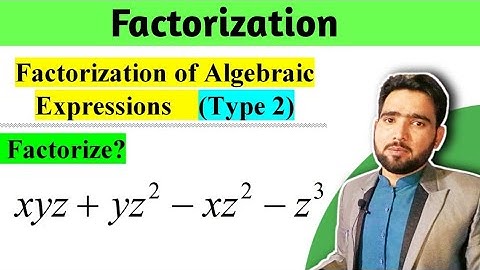 Factorization of Algebraic Expressions Class 8,9 Algebra | Type 02 | Naimat Maths