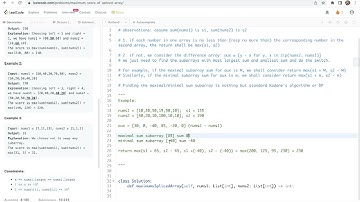 Leetcode 2321. Maximum Score Of Spliced Array - Kadane