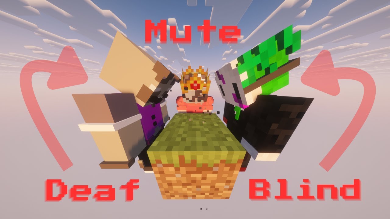 Minecraft OneBlock Challenge | Blind, Deaf and Mute!