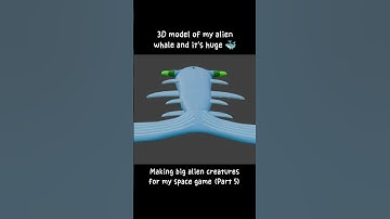 3D model of my alien whale #devlog #indiedev #indiegame #space #gaming #alien #whale #indiegamedev