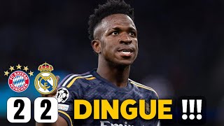 🔥C'ETAIT CHAUD !! DOUBLÉ DE VINICIUS QUI SAUVE LE REAL (Bayern 2-2 Real Madrid )