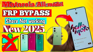 New Trick All Motorola FRP Bypass Last Patch 2025 | Google Play Service Not Open | Moto Frp Bypass