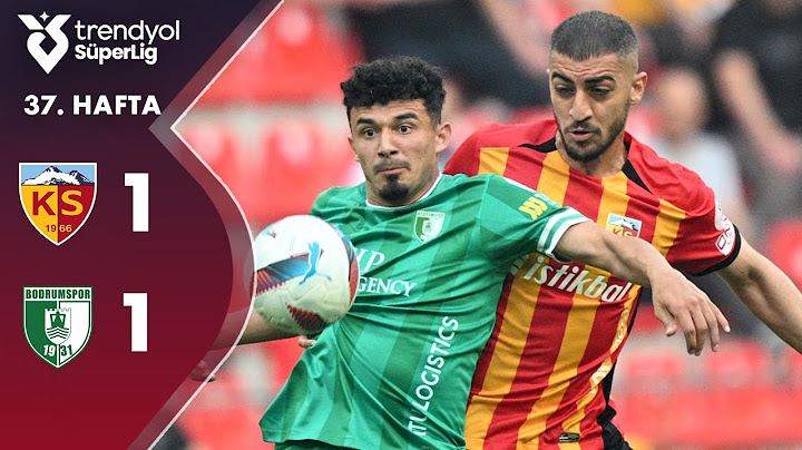 Kayserispor (1-1) Bodrum FK - Highlights/Özet | Trendyol Süper Lig - 2024/25