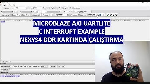 VHDL ile FPGA PROGRAMLAMA - Ders44: MICROBLAZE AXI UARTLITE 