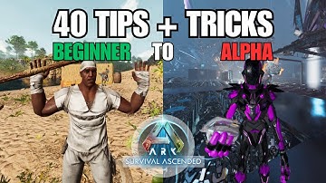 40 OVERPOWERED Tips And Tricks They DONT Tell You in ARK: Survival Ascended (Become Alpha Easily)