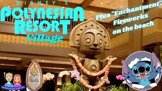 Disney's Polynesian Village Resort Evening Walkthrough +  Enchantment in 4K | Walt Disney World