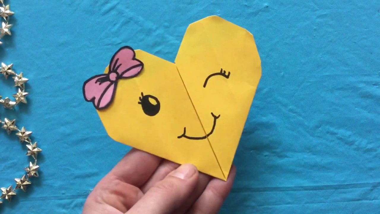 Spiksplinternieuw ♡ ORIGAMI EASY: SCHATTIG HARTJE VOUWEN VAN PAPIER ♡ KNUTSELEN DJ-04