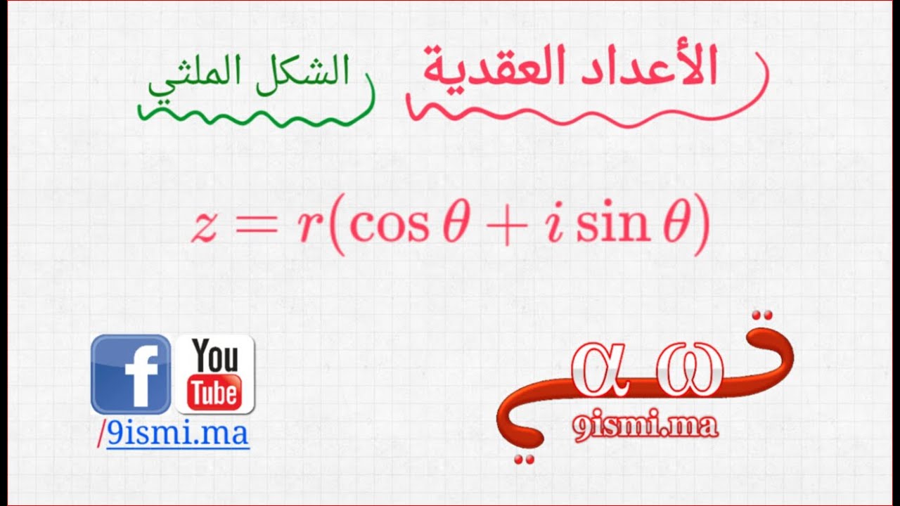 الأعداد العقدية [ جزء 3 ] : الشكل المثلثي ( قواعد + أمثلة )