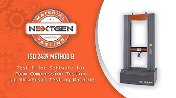 ISO 2439 Method B - Gentest Software for Foam Compression Testing on Universal Testing Machine!