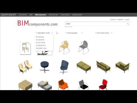 ArchiCAD BIM Components Portal: Searching for Objects