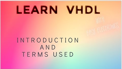 VHDL Basics for Beginners