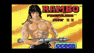 C64 Rambo First Blood Part 2. Longplay.