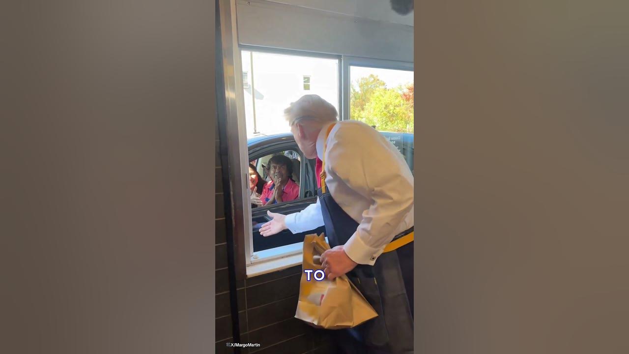 Donald Trump is LOVIN’ his new job at McDonald’s… 🤣
