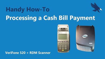 Processing a Cash Bill Payment with the VeriFone 520