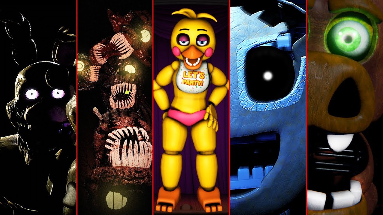 Fnaf 5 characters - FlipAnim