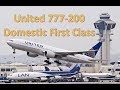 Domestic 777 first class united airlines den  sfo