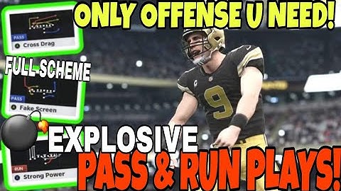 TOTALLY OVERPOWERED! Most 💣Explosive💣 Pass & Run Play Scheme in Madden NFL 21! Offense Tips & Tricks