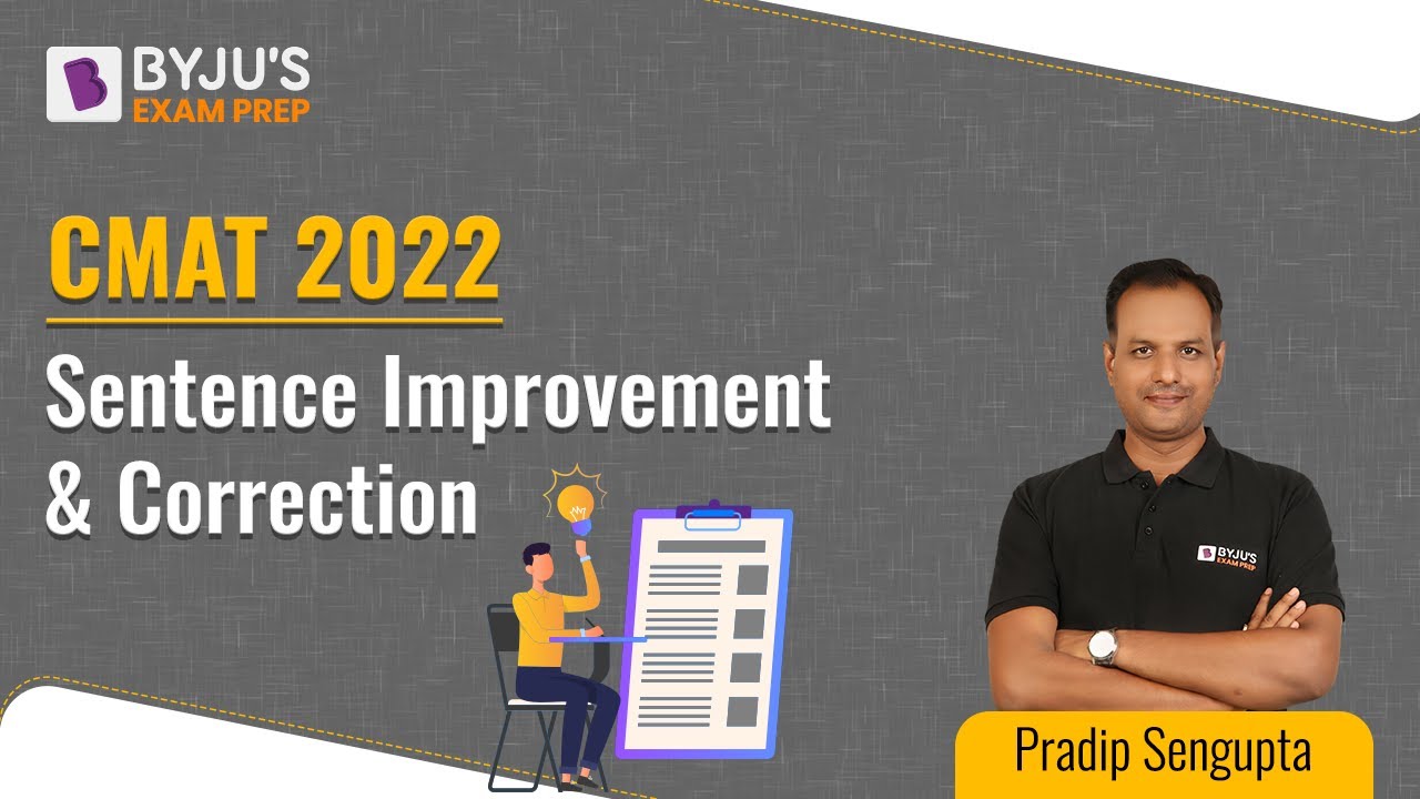 CMAT 2022 Exam | Sentence Improvement & Correction | Ace Your CMAT Preparation | BYJU'S Exam Prep