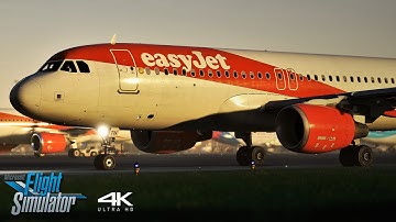The Ultimate Flight Sim Experience | easyJet A320 | Belfast ✈ London Gatwick | 4K UHD