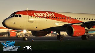 The Ultimate Flight Sim Experience | easyJet A320 | Belfast ✈ London Gatwick | 4K UHD
