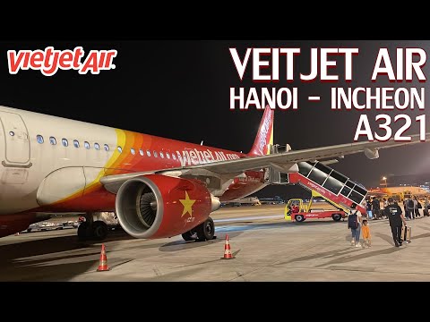 Vietjet Air 🇻🇳 Hanoi - 🇰🇷 INCHEON  economy A321  [ FLIGHT REPORT]