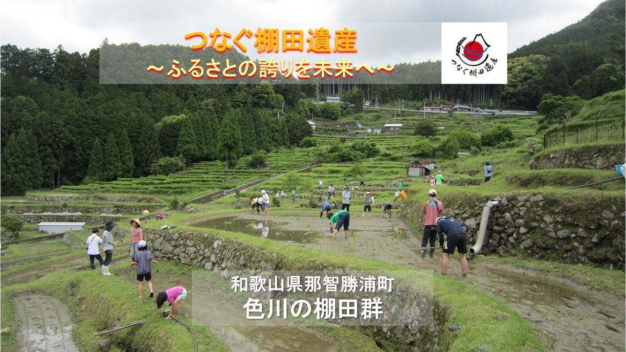 和歌山県内のつなぐ棚田遺産（色川編）