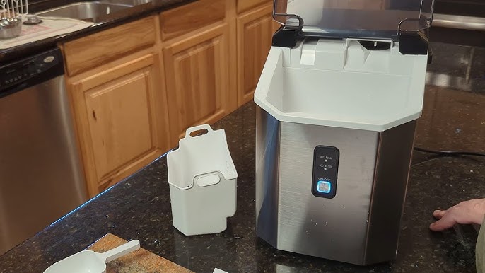 COWSAR Nugget Ice Maker Countertop, 34Lbs Chewable Pebble Ice Per