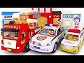 Pororo Big Police car, Fire truck, Ambulance! Save your friends! | PinkyPopTOY