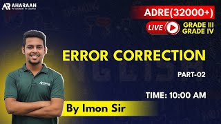 Error Correction || Pt-02 || English || ADRE || For all Govt. Exam || Imon Sir || Aharaan