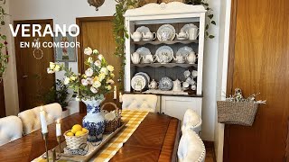 MI COMEDOR ESTILO COTTAGE🌸DECORACIÓN CALIDA y  LLENA DE ENCANTO🌸 #soniaceli #dossier