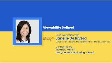 Viewability Defined: Q&A With Oracle Moat’s Janelle De Rivera [#MobileMonday Video]