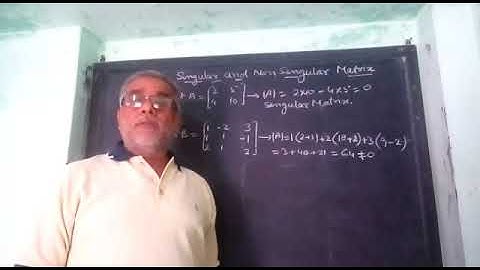 adjoint and inverse of a matrix video part 4