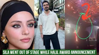 Sila Turkoglu Went Out of Stage while Halil Ibrahim Ceyhan Award Announcement