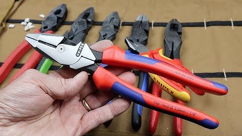 Knipex Lineman Pliers with Comfort Grip Handles: A very nice high-performance pair of Lineman.