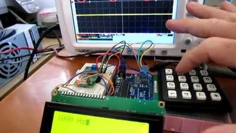 Generador de funciones. Signal Generator. AD9850 y Arduino.