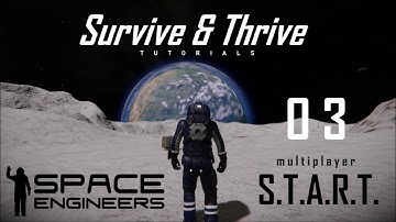 Space Engineers Tutorials - E03 Mining & Smelting Ores