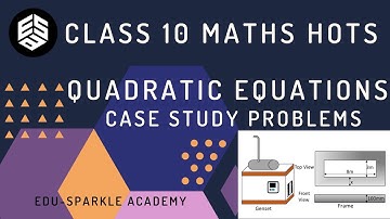 CASE STUDY BASED QUESTION - QUADRATIC EQUATIONS | CBSE Class 10 Maths | Case study Based questions🔥🔥