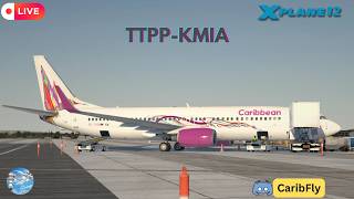 XP12.4.2| May Day, May Day -Caribbean 484 ( Trinidad to Miami )-LevelUP 738 |AutoOrtho |VATSIM