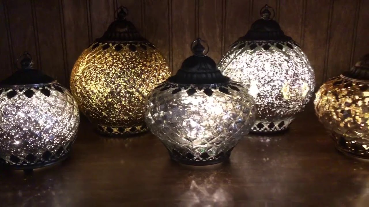 Mercury Glass Lanterns - Unique Accent Lamps