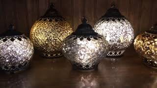 Mercury Glass Lanterns - Unique Accent Lamps