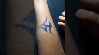 अमजग टट कस बनए How To Draw Amazing Tattoo Temporary Tattoo Design Tiktok Video