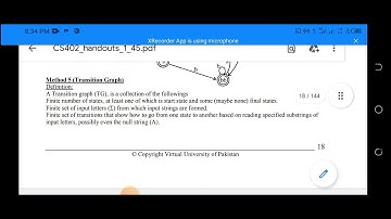 cs402|theory of automata|Cs402 lecture 7 part 2| transition Graph|TG in FA|automation