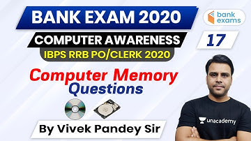 11:00 AM - IBPS RRB PO/Clerk 2020 | Computer Awareness by Pandey Sir | Computer Memory Questions