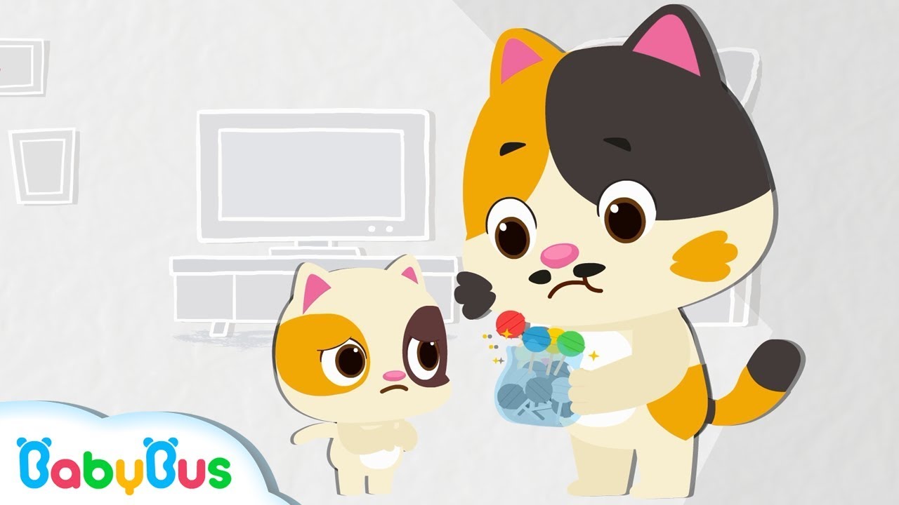 Baby Kitten Wanna Candy | Color Song for Kids | Preparation for Kindergarten | BabyBus